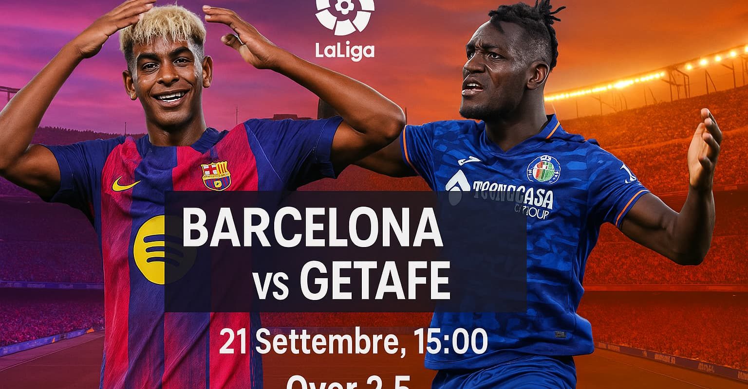 Pronostico LaLiga | Barcelona vs Getafe | Quote, Statistiche e Analisi Pre-Partita