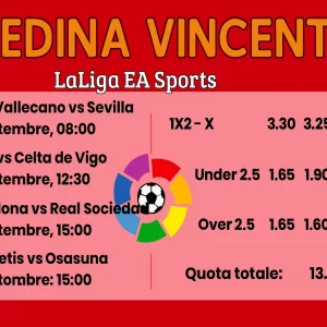 Schedina Vincente – LaLiga EA Sports 28 Settembre 2025