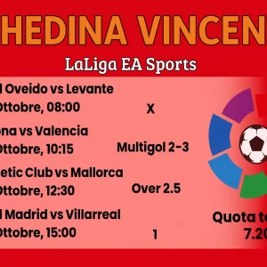 Schedina Vincente – LaLiga EA Sports 04 Ottobre 2025